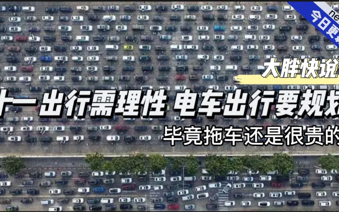 大胖快说|十一出行需理性 电车出行要规划