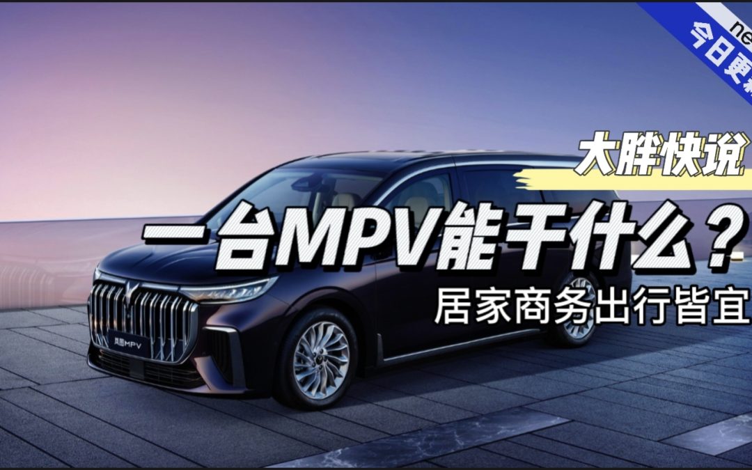 大胖快说|MPV对你来说意味着什么