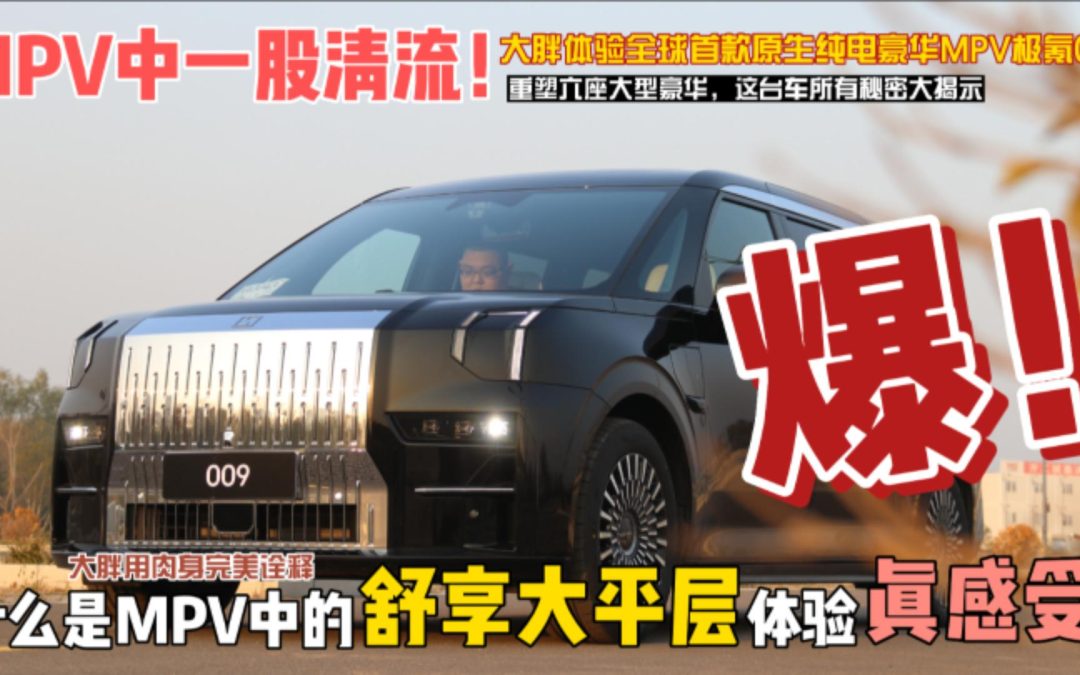 大胖初体验MPV中的豪享大平层极氪009