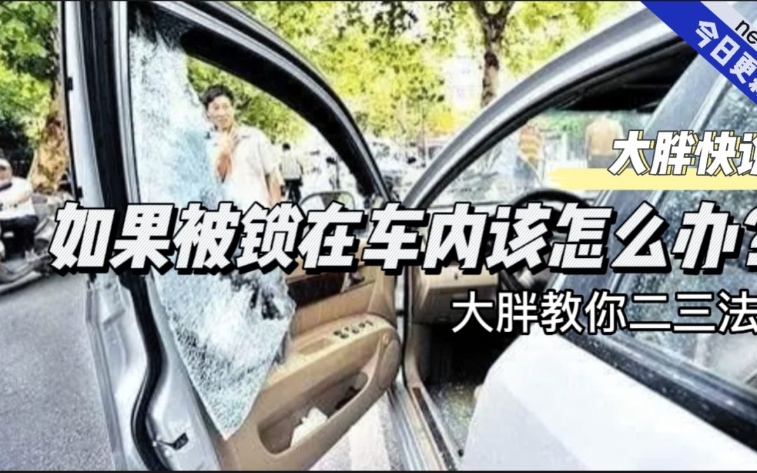 大胖快说|被锁在车里如何自救 大胖教你小妙招