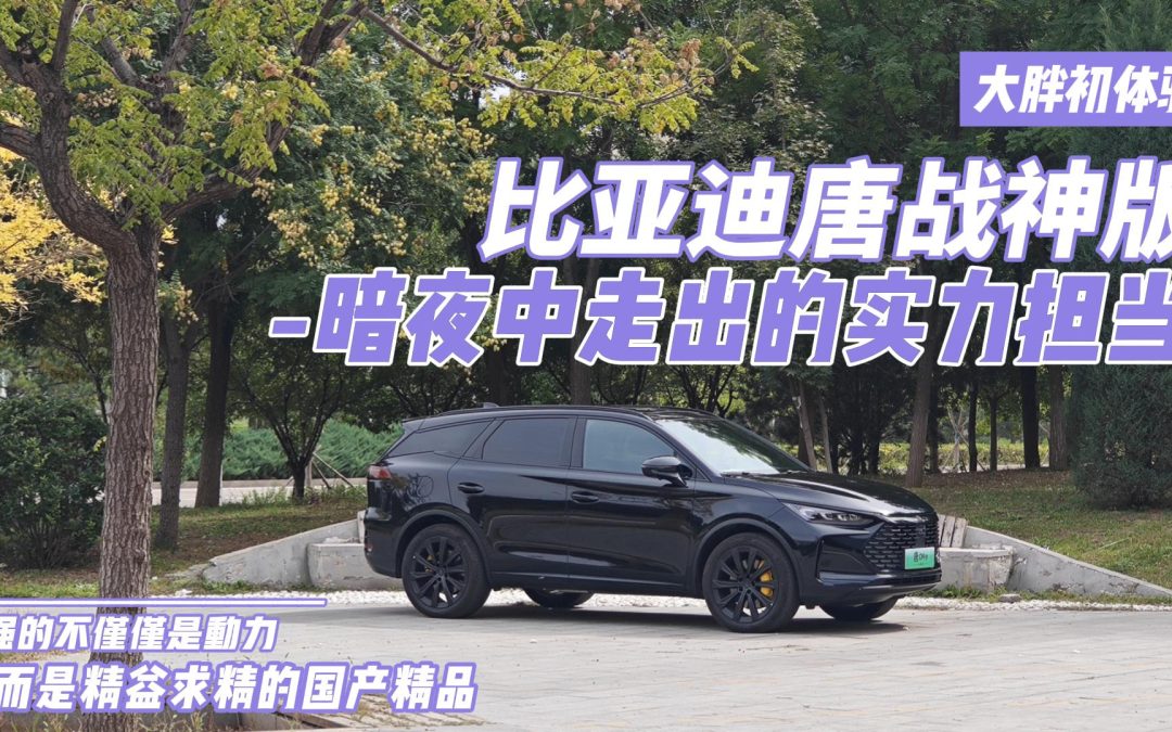 大胖初体验|战神不止白起和奎秃子 比亚迪唐也可以很战神