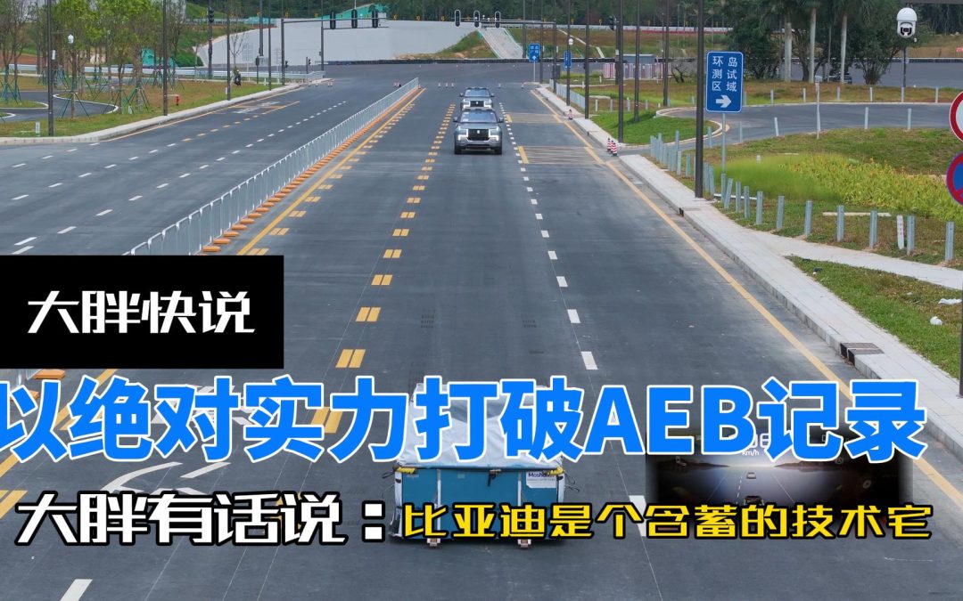 大胖快说|以绝对实力打破AEB记录 比亚迪的含蓄技术宅之路