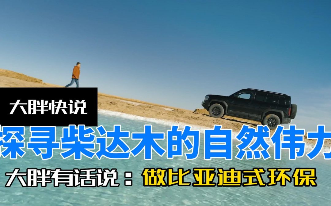大胖快说|探寻柴达木的自然伟力 做比亚迪式环保