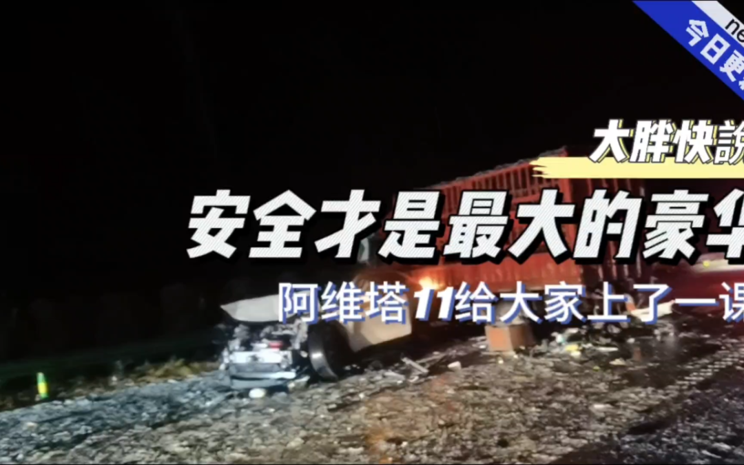 大胖快说|安全才是最大的豪华 阿维塔11给大家上了一课