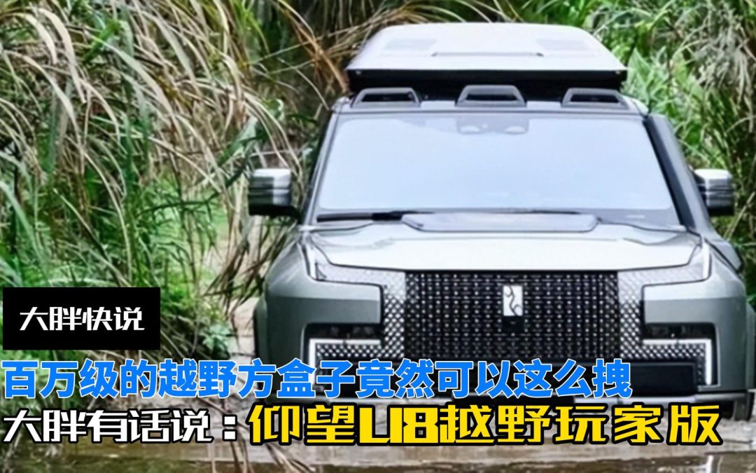 大胖快说|百万越野电动方盒子 仰望U8越野玩家版