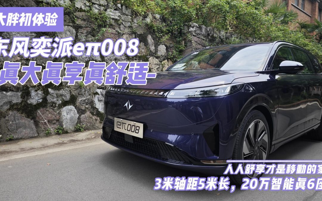 大胖初体验|真大真享真舒适 东风奕派eπ008 你全家出行首选舱