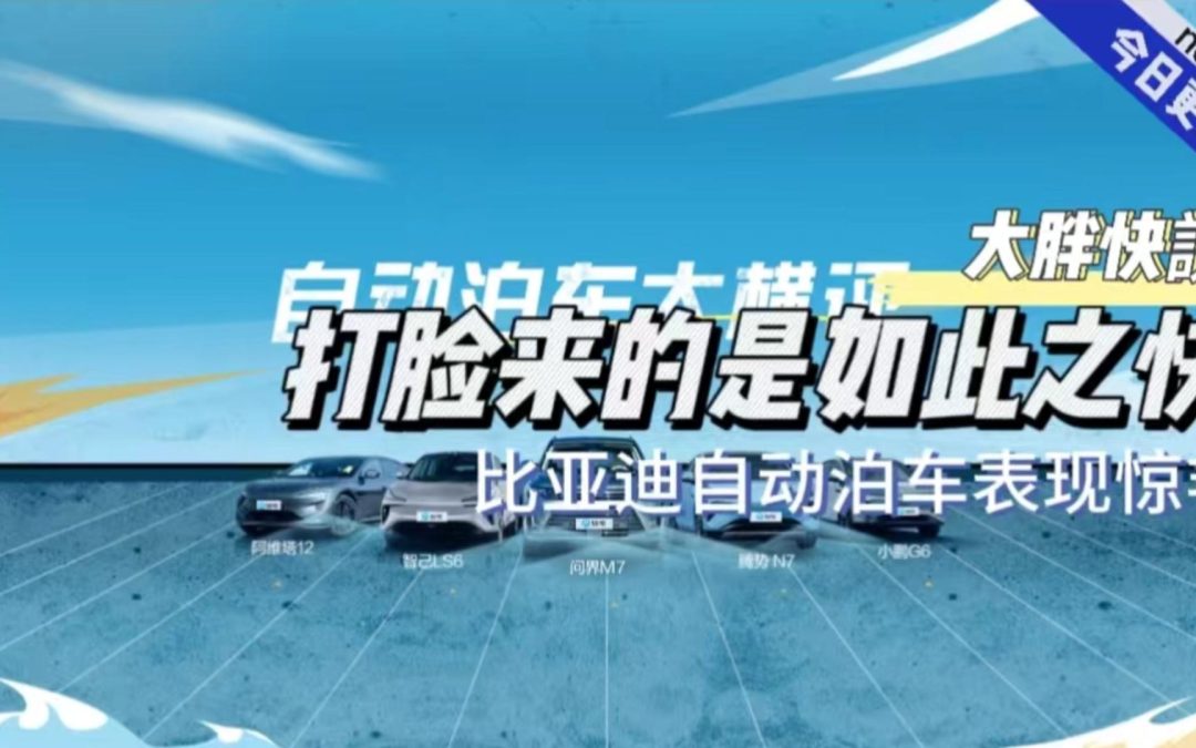 大胖快说|打脸来的如此之快 比亚迪自动泊车表现惊艳