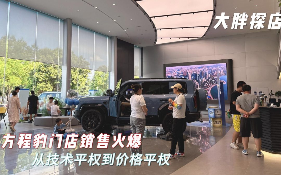 大胖探店 方程豹门店销售火爆 从技术平权到价格平权