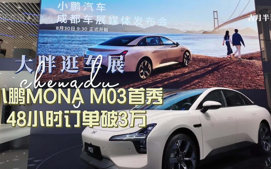 大胖逛车展 48小时订单破3万 小鹏MONA M03亮相车展