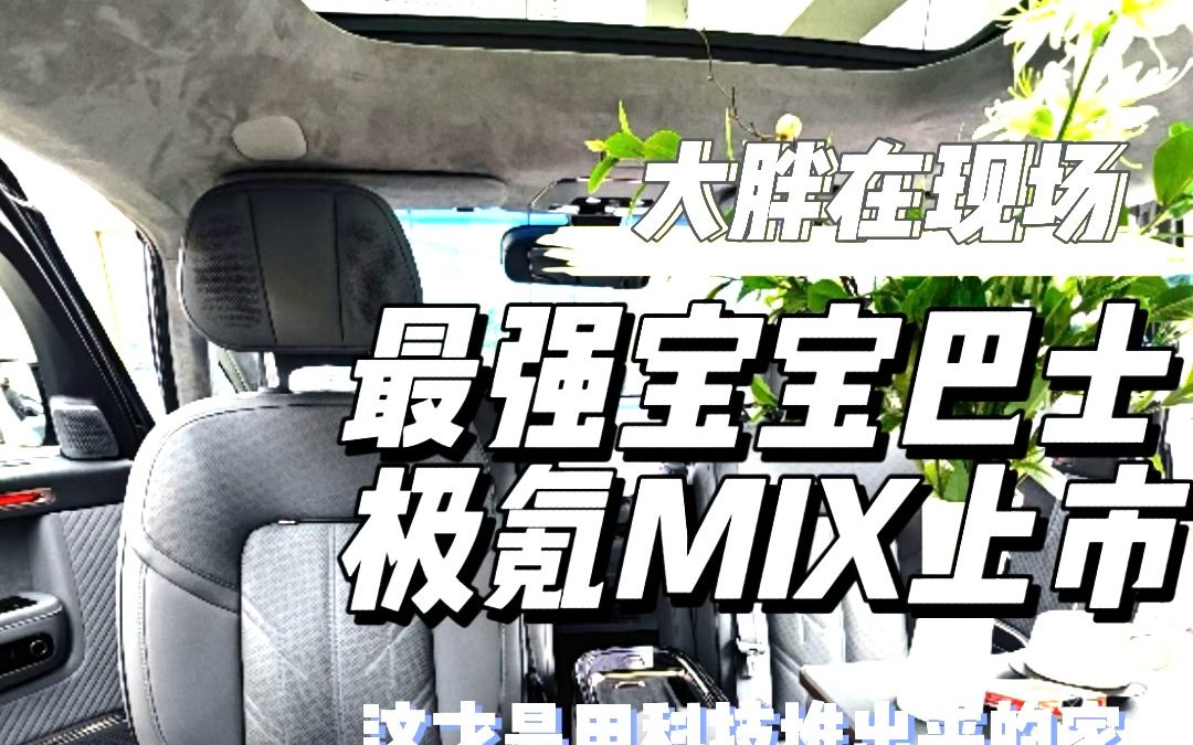 大胖在现场 极氪最强宝宝巴士上市 极氪mix27万开卖