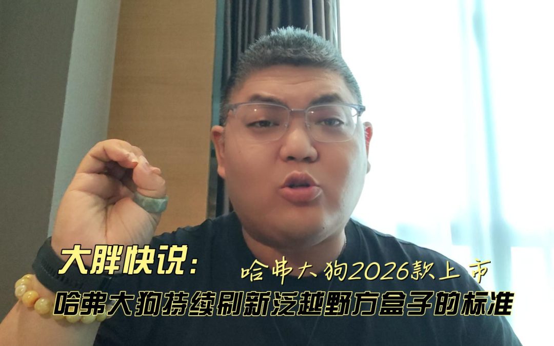 大胖快说 哈弗大狗持续刷新泛越野方盒子标准 哈弗大狗2026款上市