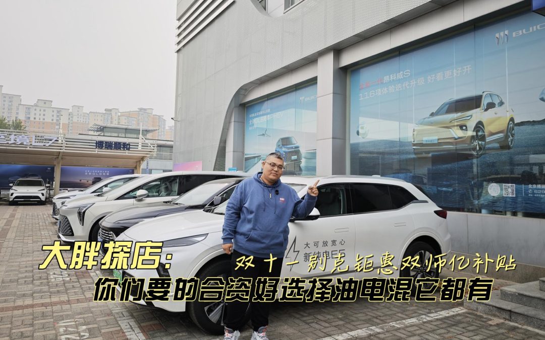 大胖探店 双十一双十亿别克钜惠 油电混总有一款适合你