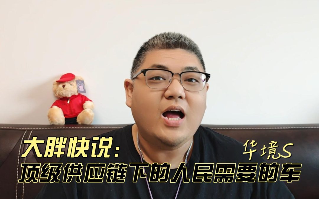 大胖快说 人民需要什么华境就造什么 华境S开启盲定