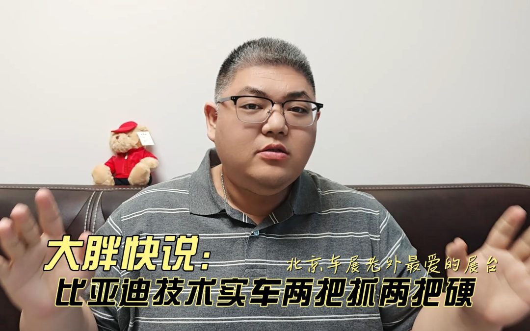 大胖快说 北京车展老外最爱得展馆 比亚迪技术实车两把抓两把都硬