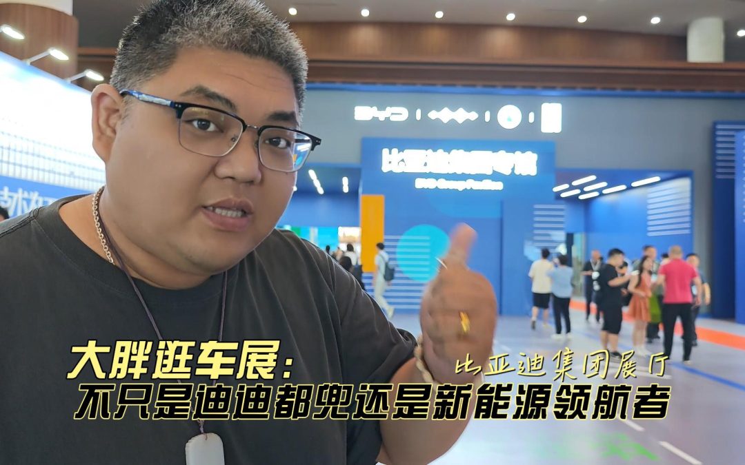 大胖逛车展 不只是迪迪都兜还是新能源的领航者 比亚迪集团展厅