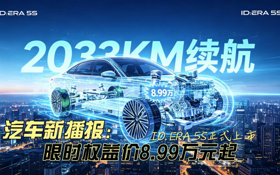 汽车新播报 限时权益价8.99万元起 ID. ERA 5S正式上市